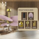 Atlas Alessandra Tropical 48 inch Brushed Brass with Light Pink Blades Ceiling Fan
